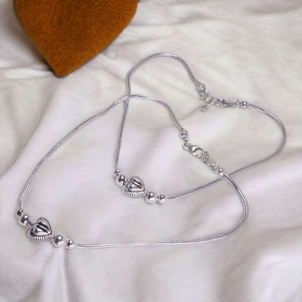 Heart Charm Anklet