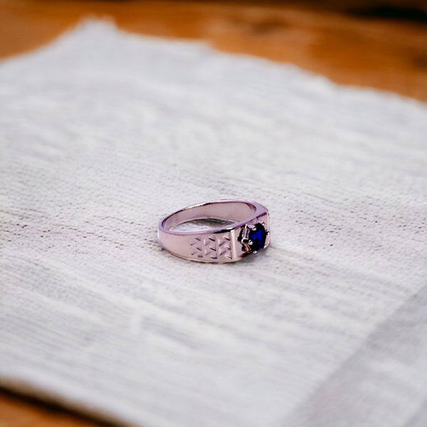 Blue Stone Studded Ring