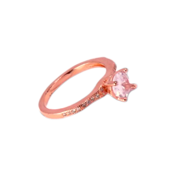 Rose Gold Solitaire Ring