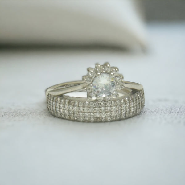 Crown Zircon Ring